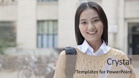  Presentation with young college student diagnosis of sti - PPT layouts featuring university life - young student holding books portrait background and a mint green colored foreground