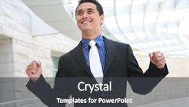  Presentation with company - Beautiful PPT theme featuring university management - handsome business man at his backdrop and a dark gray colored foreground