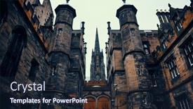  Presentation with historical architecture - Cool new presentation theme with university-of-edinburgh-historical-architecture backdrop and a wine colored foreground