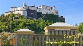  Presentation with salzburg - Audience pleasing PPT layouts consisting of university of salzburg and hohensalzburg fortress salzburg austria backdrop and a tawny brown colored foreground