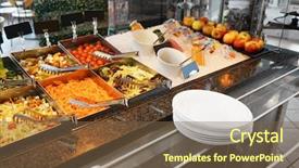  Presentation with mexican food delicious taco shells - Colorful PPT layouts enhanced with university restaurant - stand with delicious food backdrop and a tawny brown colored foreground