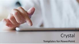  Presentation with sports table tennis two ping - Colorful theme enhanced with university restaurant - woman hand touch on tablet backdrop and a light gray colored foreground