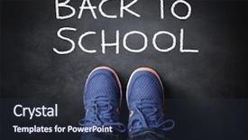  Presentation with back school - Slide deck featuring university student human development - back to school child background and a tawny brown colored foreground