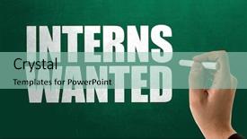  Presentation with interns - Cool new slide deck with university student human development - interns wanted backdrop and a mint green colored foreground