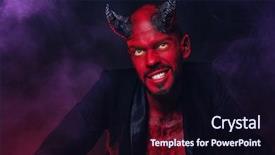  Presentation with horror movie - Presentation theme having unkind - close-up portrait of a bad background and a wine colored foreground