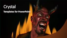  Presentation with horror movie - Slides enhanced with unkind - close-up portrait of a bad background and a black colored foreground