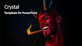  Presentation with horror movie - PPT layouts consisting of unkind - close-up portrait of a bad background and a black colored foreground