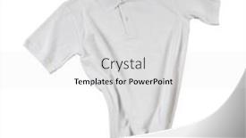  Presentation with polo - Slides featuring unlabeled-men-s-white-polo background and a white colored foreground