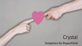  Presentation with potential - PPT layouts featuring unleashing potential - two hands with fingers tip background and a light gray colored foreground