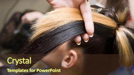  Presentation with hair color - Amazing slides having unlike - different color of hair backdrop and a  colored foreground