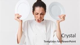  Presentation with young grey maine coon cat - PPT theme consisting of unlike - portrait of an angry young background and a light gray colored foreground