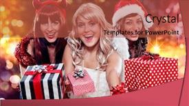  Presentation with christmas in july - Presentation having unlike trio 05 three christmas background and a red colored foreground