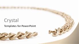  Presentation with chain - Slides having unlinked-part-of-the-chain background and a cream colored foreground