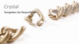  Presentation with chain - Colorful slide deck enhanced with unlinked-part-of-the-chain backdrop and a white colored foreground