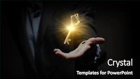  Presentation with shining - PPT layouts featuring unlock potential - close up image of business background and a  colored foreground