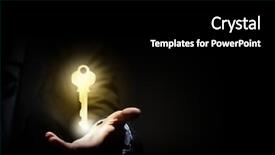  Presentation with business - Slides with unlock potential - close up image of business background and a  colored foreground