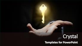  Presentation with unlock - Colorful slides enhanced with unlock potential - close up image of business backdrop and a wine colored foreground