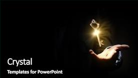  Presentation with shining - Slides consisting of unlock potential - close up image of business background and a black colored foreground