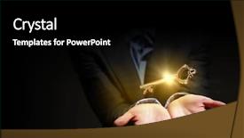  Presentation with business - Cool new presentation theme with unlock potential - close up image of business backdrop and a black colored foreground
