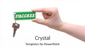  Presentation with keys - PPT layouts enhanced with unlock potential - handing over keys to success background and a white colored foreground