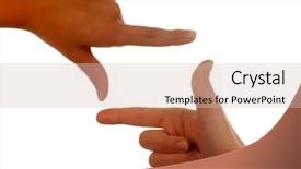  Presentation with future - PPT layouts consisting of unlock potential - two hands framing the future background and a soft green colored foreground