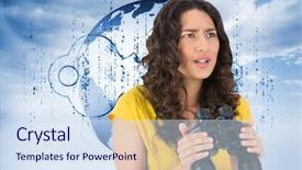  Presentation with unlock - Audience pleasing PPT layouts consisting of unlock world - composite image of serious casual backdrop and a  colored foreground