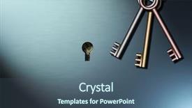  Presentation with keyhole - Audience pleasing PPT theme consisting of unlock world - keys hang near a keyhole backdrop and a  colored foreground