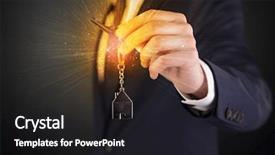  Presentation with shiny - Colorful PPT theme enhanced with unlocking dreams - formal man hand over shiny backdrop and a dark gray colored foreground