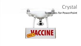  Presentation with uas - Cool new PPT theme with unmanned-aircraft-system-uas-drone backdrop and a white colored foreground