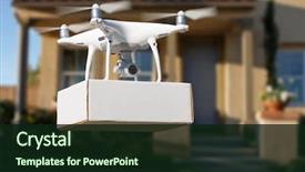  Presentation with uav - Audience pleasing slide set consisting of unmanned aircraft system uav quadcopter backdrop and a wine colored foreground