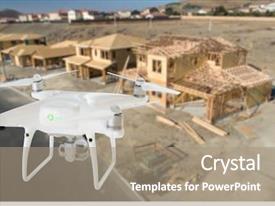 Unmanned Aircraft System Uav Quadcopter PPT template 82 | CrystalGraphics