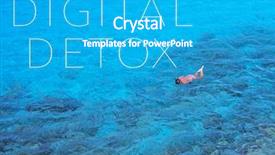  Presentation with detoxification - Theme with detoxification - text digital detox background and a teal colored foreground