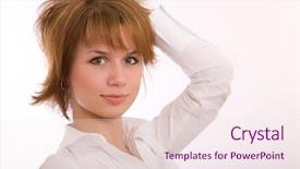  Presentation with japan girl - PPT layouts consisting of unpredictability - portrait of the girl background and a  colored foreground