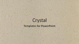  Presentation with linen - Cool new PPT theme with unprimed artist canvas linen close focus across entire surface backdrop and a mint green colored foreground