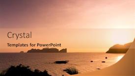  Presentation with illumination - Amazing presentation having unreal-illumination-in-paradise backdrop and a coral colored foreground