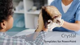  Presentation with giving - PPT layouts featuring unrecognizable-black-boy-giving background and a light gray colored foreground