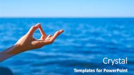  Presentation with resort - PPT layouts featuring unrecognizable-person-gesturing-gyan-mudra background and a teal colored foreground