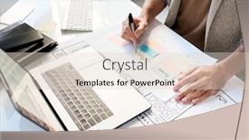  Presentation with software - Beautiful theme featuring unrecognizable-professional-software-designer-working backdrop and a lemonade colored foreground