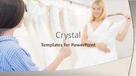  Presentation with best - PPT theme featuring unrecognizable-woman-approving-her-best background and a lemonade colored foreground