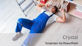  Presentation with behavior - Presentation design having unsafe-behavior-concept-with-falling background and a light gray colored foreground