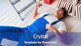  Presentation with behavior - Slide deck consisting of unsafe behavior concept with falling background and a ocean colored foreground