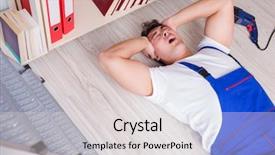  Presentation with behavior - Slide set consisting of unsafe behavior concept with falling background and a light gray colored foreground