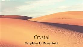  Presentation with sand dunes - Slide deck having unspoiled-sand-dunes background and a yellow colored foreground