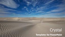  Presentation with sand dunes - Slides enhanced with unspoiled-sand-dunes background and a gray colored foreground