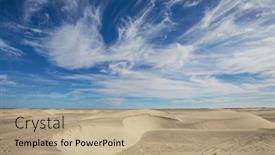  Presentation with sand dunes - Presentation enhanced with unspoiled-sand-dunes background and a coral colored foreground