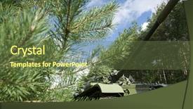  Presentation with concealed - PPT theme with unstoppable - soviet t55 tank concealed background and a  colored foreground