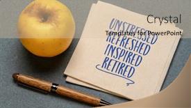  Presentation with retirement - Theme featuring unstressed-refreshed-inspired-retired-retirement background and a lemonade colored foreground