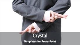  Presentation with business man climbs up to the top of 3d success stairs steps - PPT layouts featuring untruth - dishonest business man background and a dark gray colored foreground