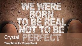  Presentation with risk top view - Colorful PPT layouts enhanced with untruth - top view of boot backdrop and a coral colored foreground