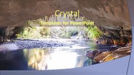  Presentation with new zealand - Slide set featuring unusual-cave-landscapes-in-new background and a tawny brown colored foreground